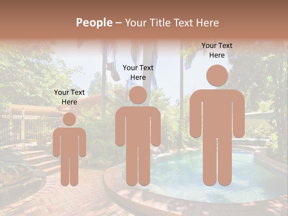 Blue Back Tropical PowerPoint Template