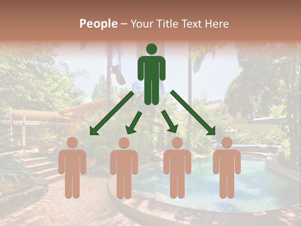 Blue Back Tropical PowerPoint Template