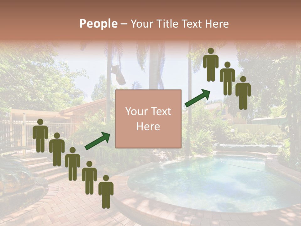 Blue Back Tropical PowerPoint Template