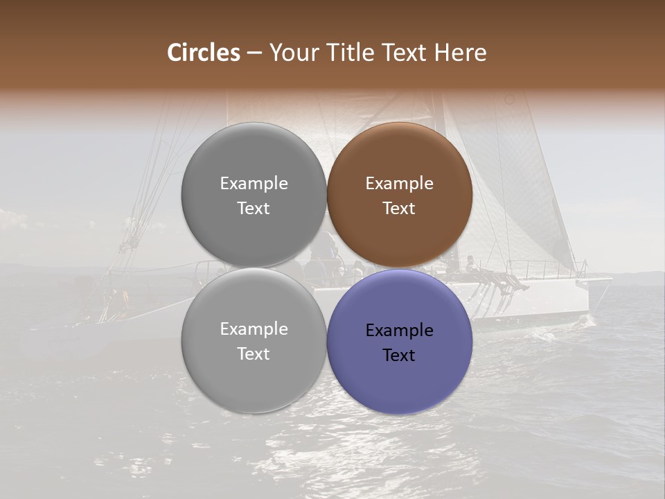 Veil Sail Yacht PowerPoint Template