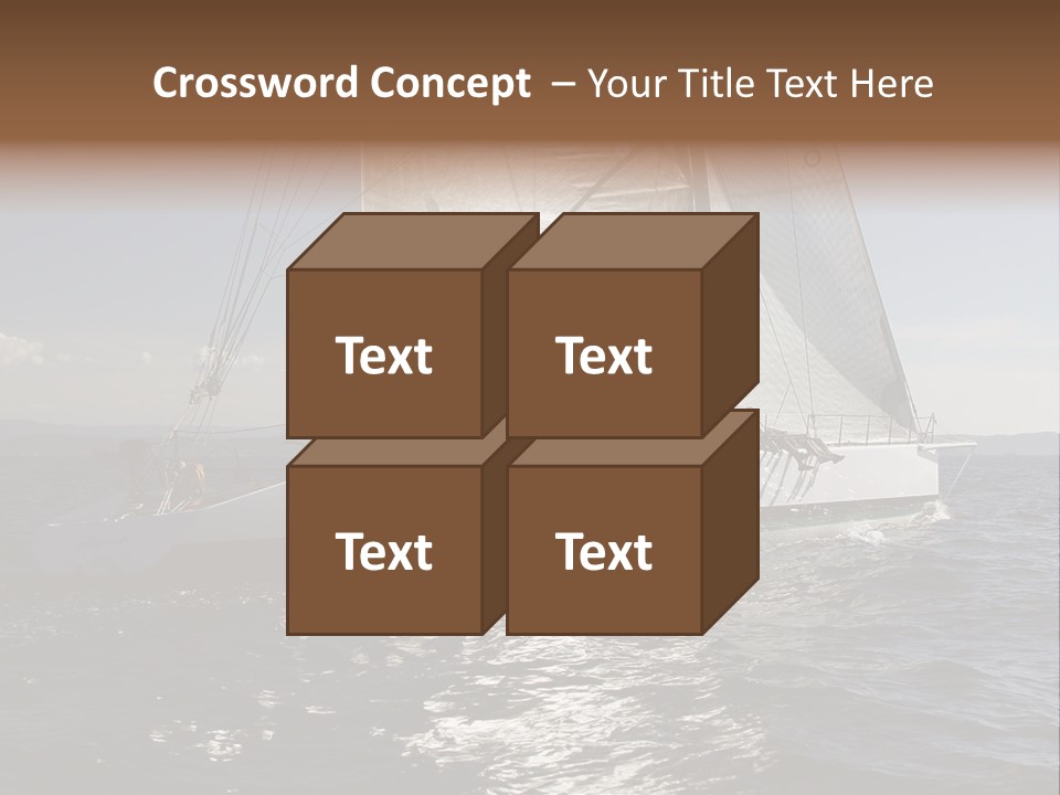 Veil Sail Yacht PowerPoint Template