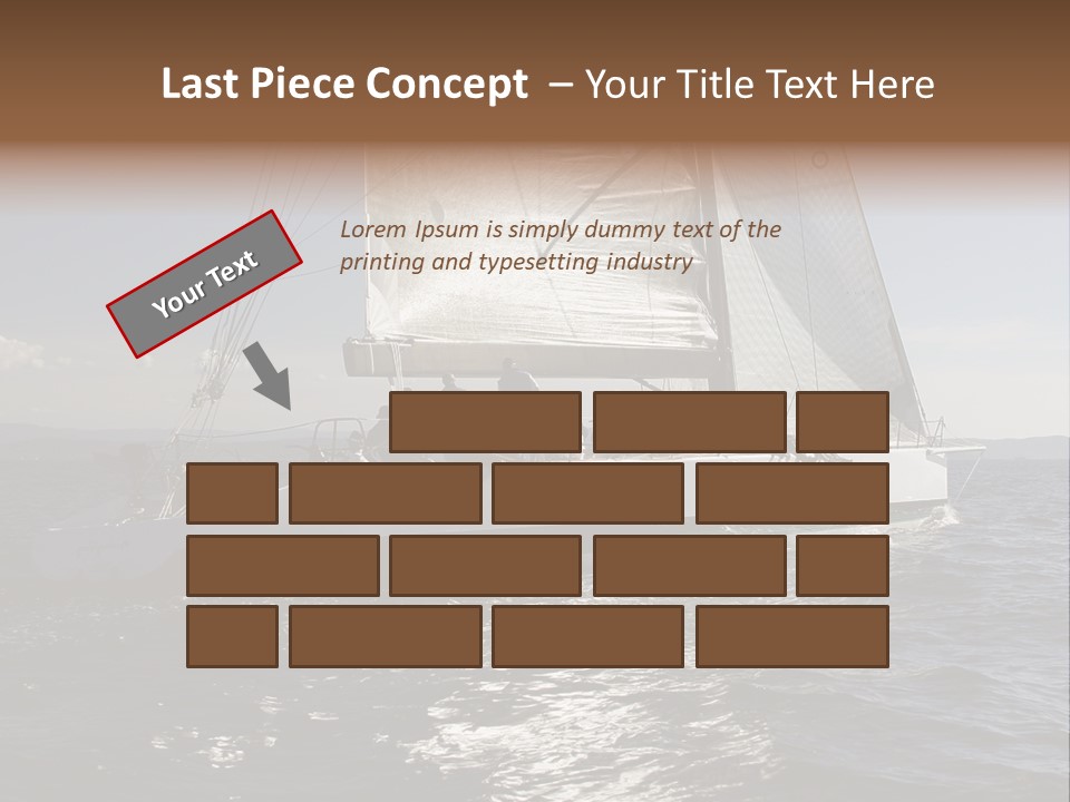 Veil Sail Yacht PowerPoint Template