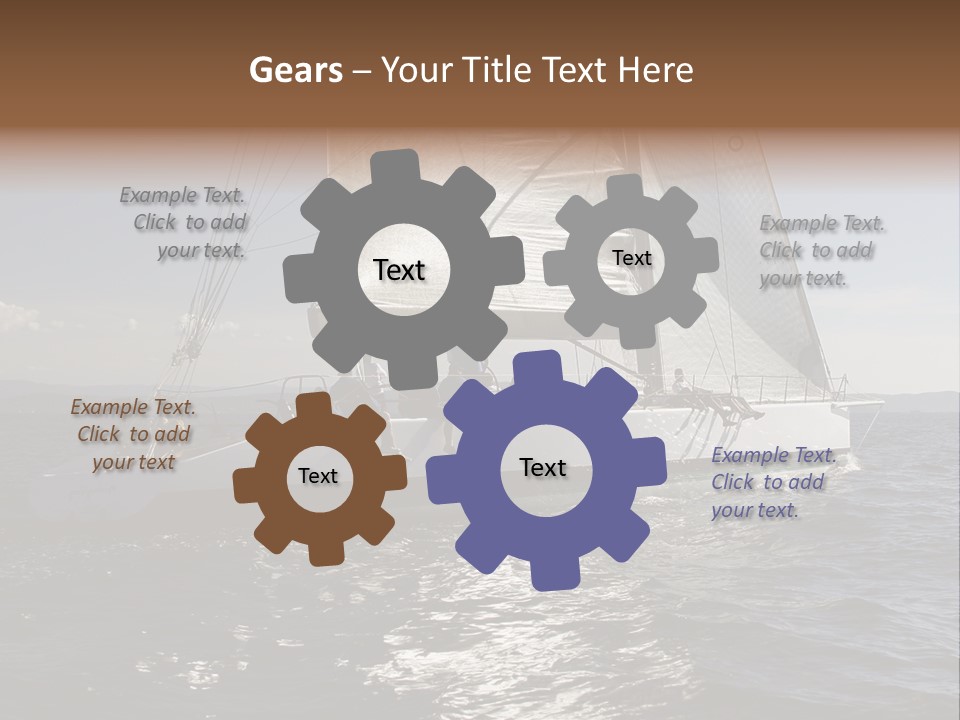 Veil Sail Yacht PowerPoint Template