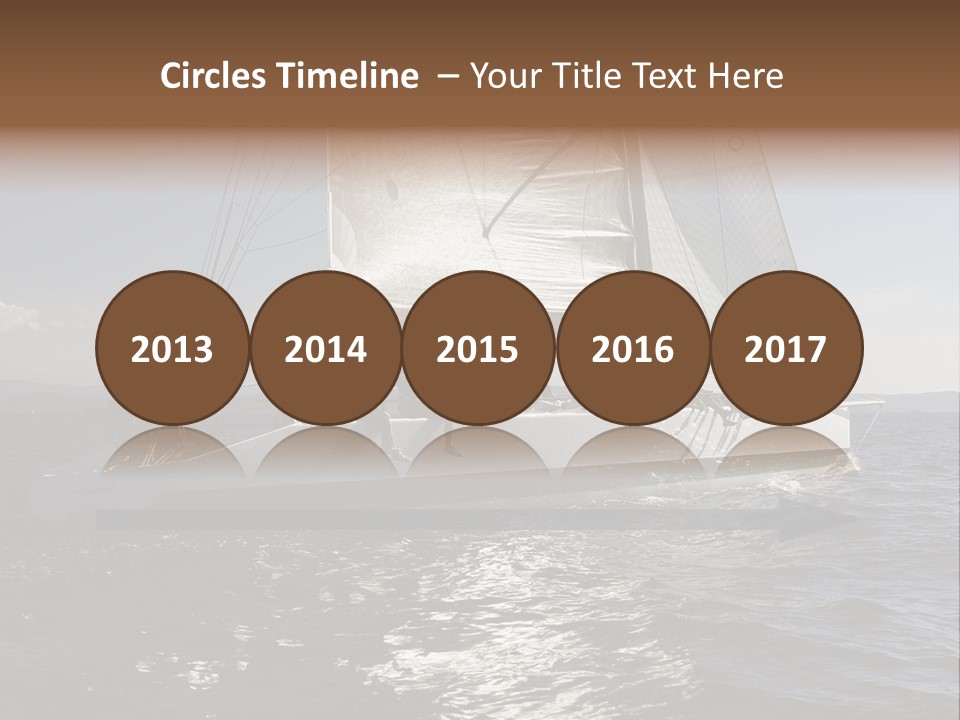 Veil Sail Yacht PowerPoint Template