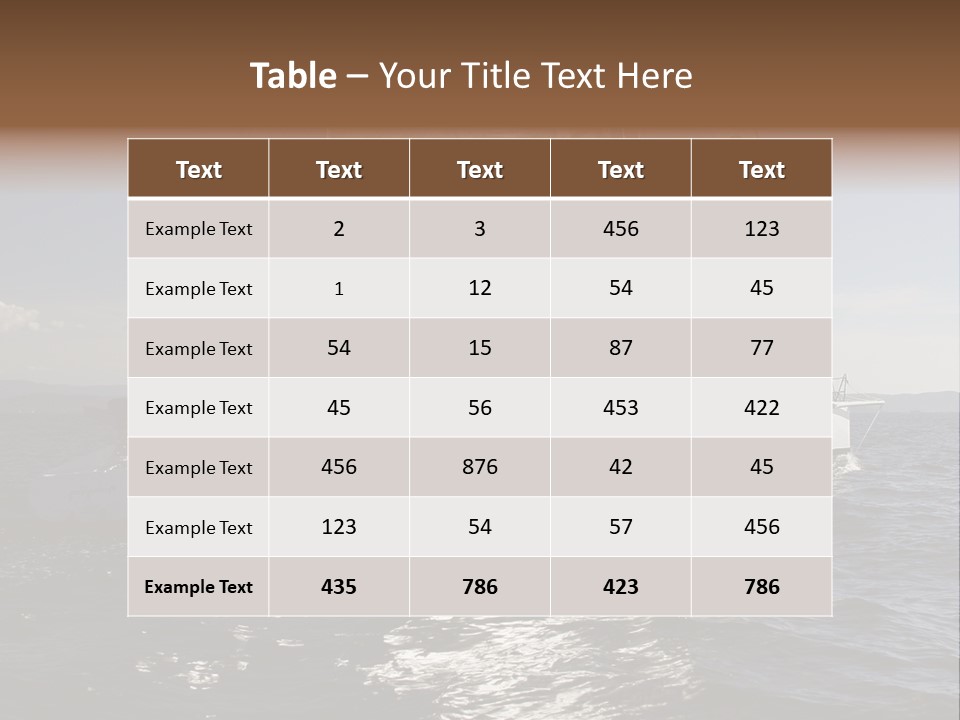 Veil Sail Yacht PowerPoint Template