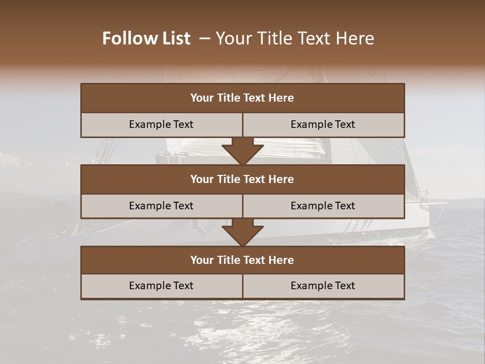Veil Sail Yacht PowerPoint Template