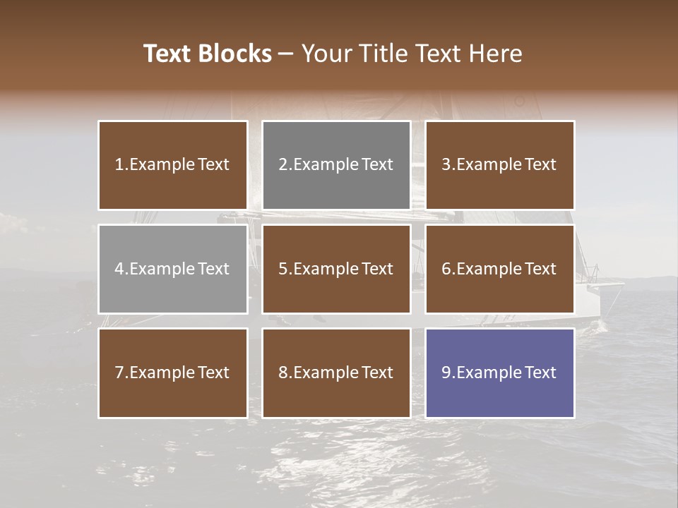 Veil Sail Yacht PowerPoint Template