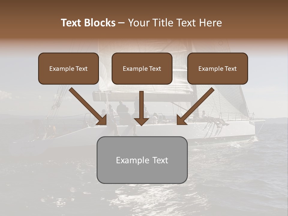 Veil Sail Yacht PowerPoint Template