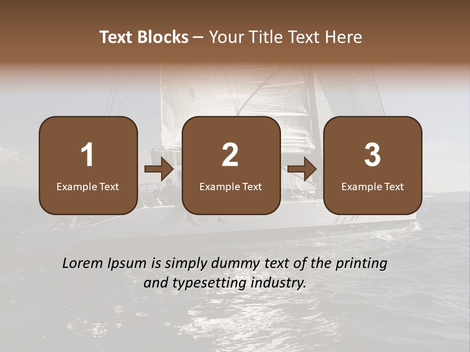 Veil Sail Yacht PowerPoint Template