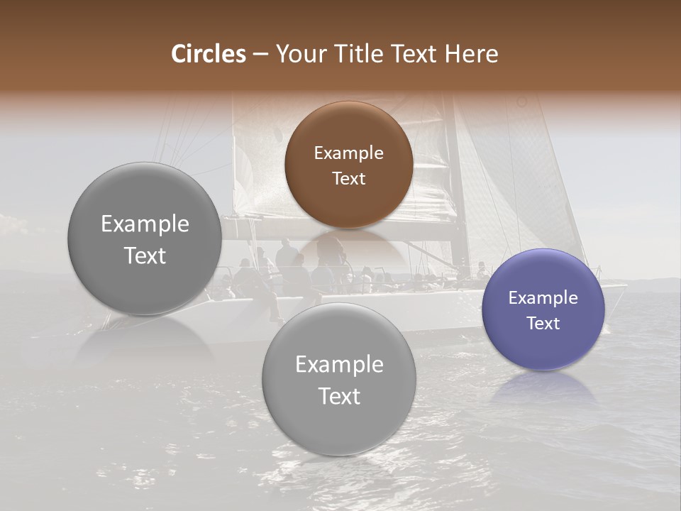 Veil Sail Yacht PowerPoint Template