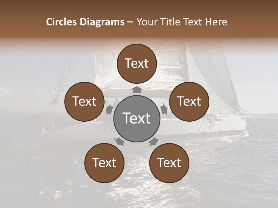 Veil Sail Yacht PowerPoint Template