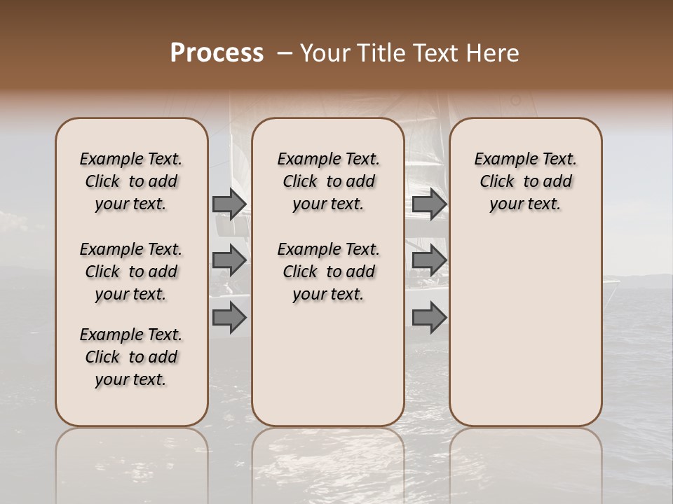 Veil Sail Yacht PowerPoint Template