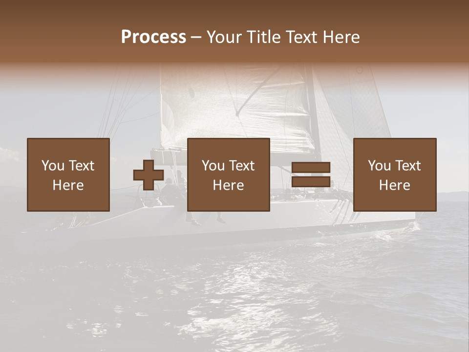 Veil Sail Yacht PowerPoint Template
