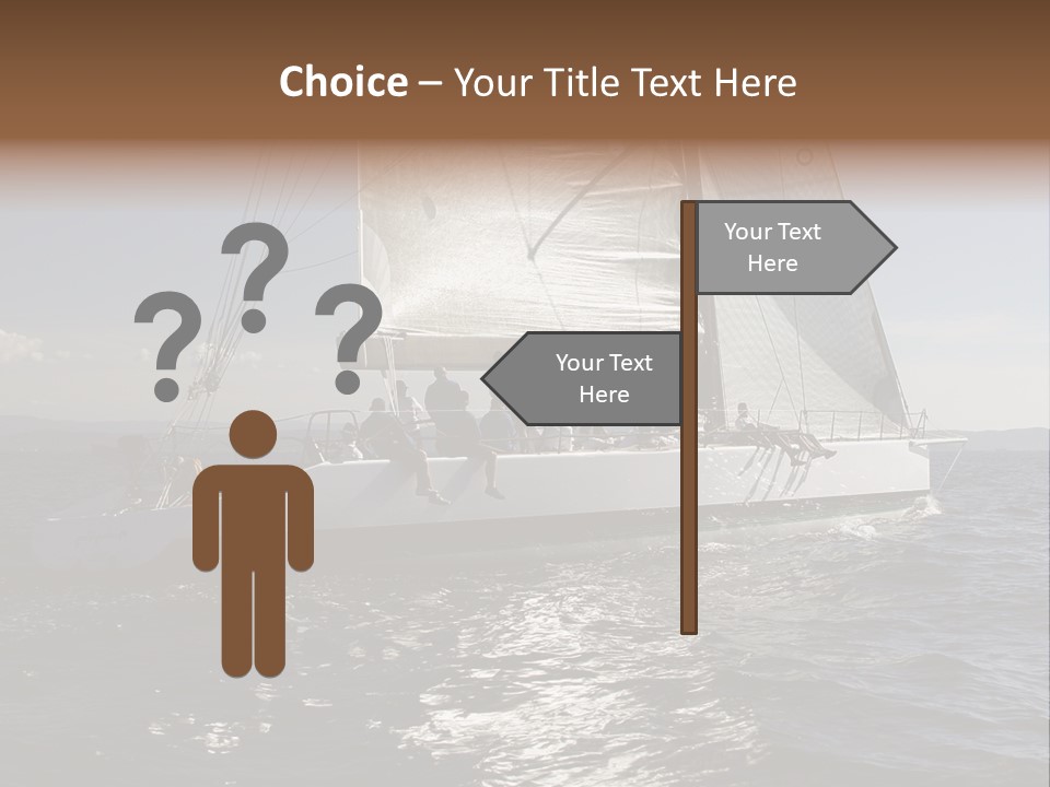 Veil Sail Yacht PowerPoint Template