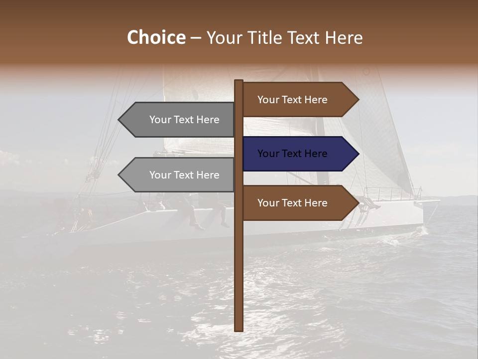 Veil Sail Yacht PowerPoint Template