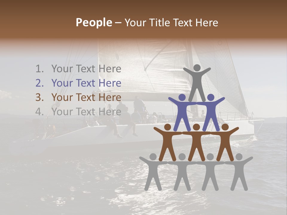 Veil Sail Yacht PowerPoint Template