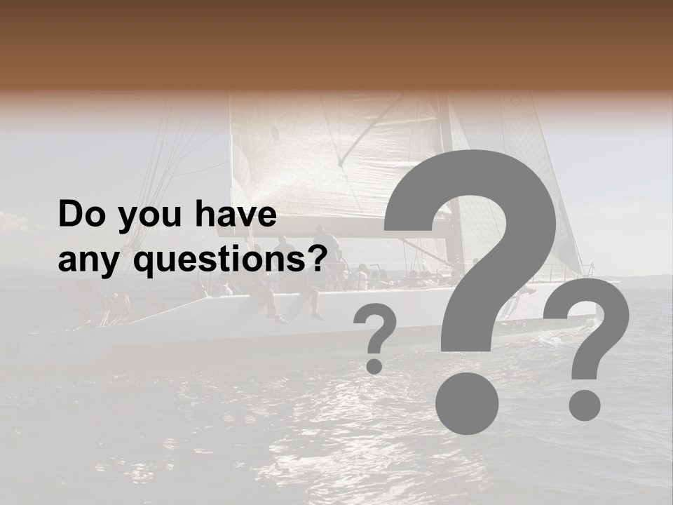 Veil Sail Yacht PowerPoint Template