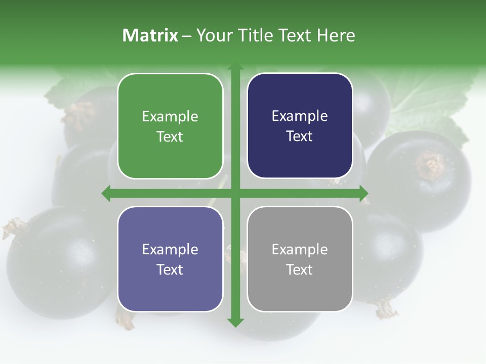 White Berry Food PowerPoint Template