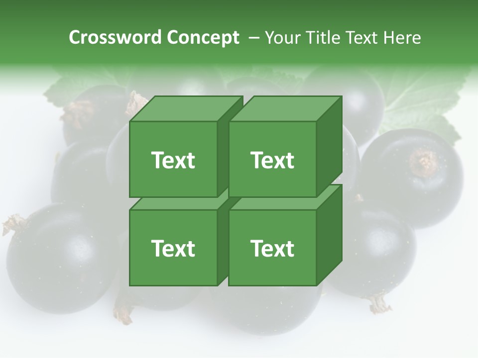 White Berry Food PowerPoint Template