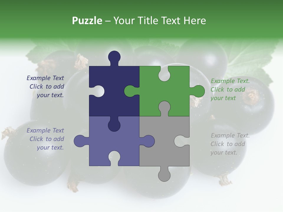 White Berry Food PowerPoint Template