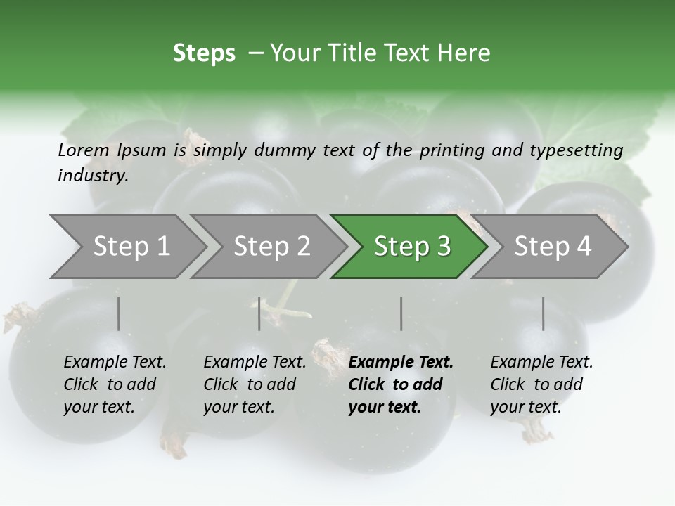 White Berry Food PowerPoint Template