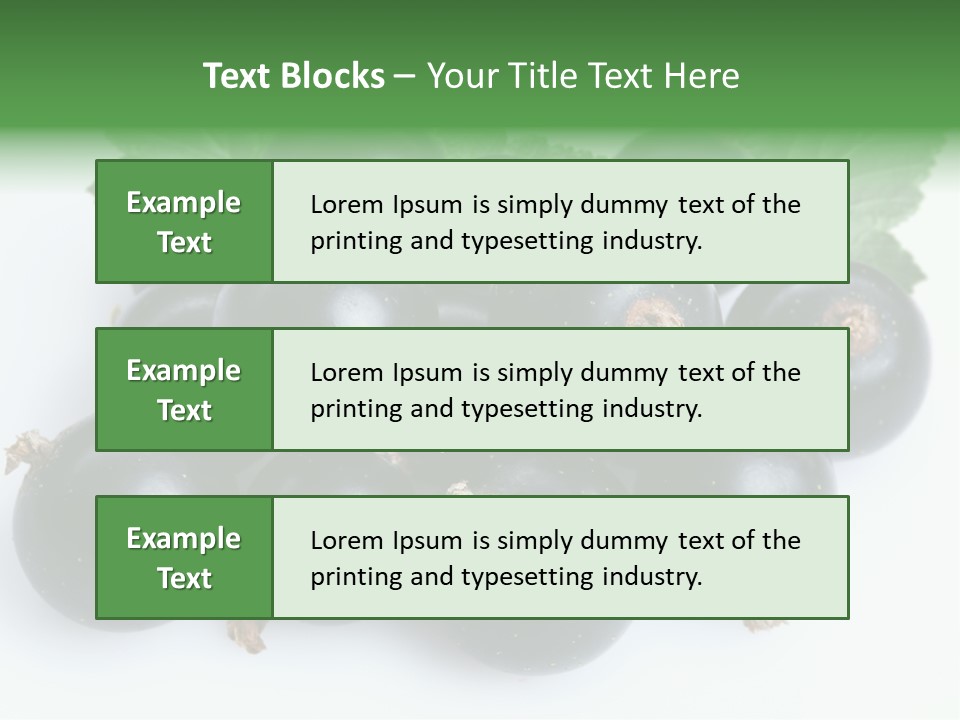 White Berry Food PowerPoint Template