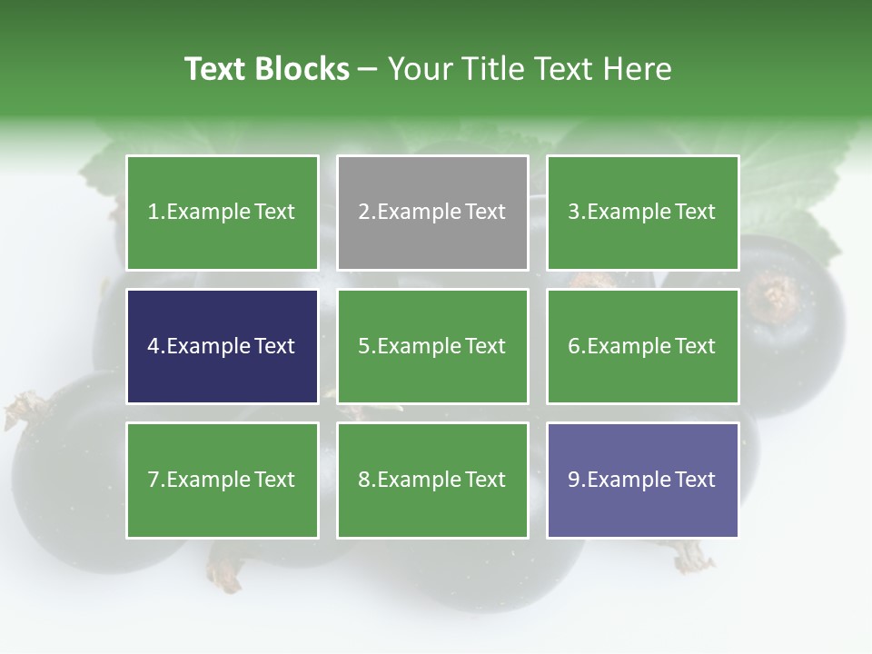 White Berry Food PowerPoint Template