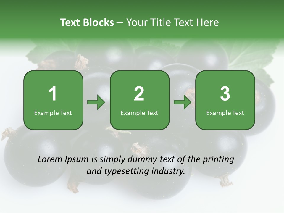 White Berry Food PowerPoint Template