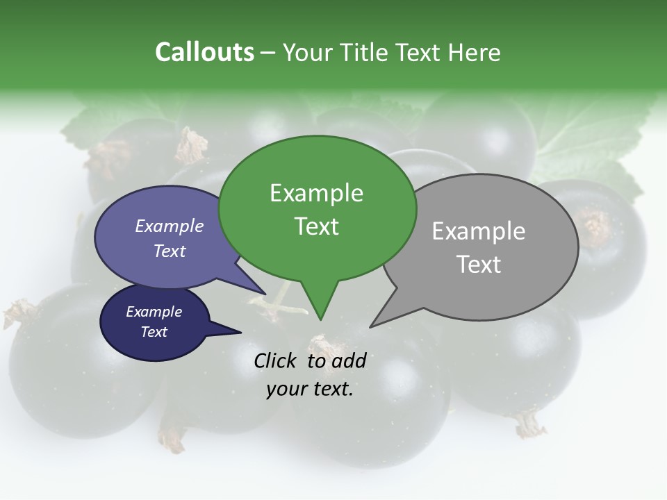 White Berry Food PowerPoint Template