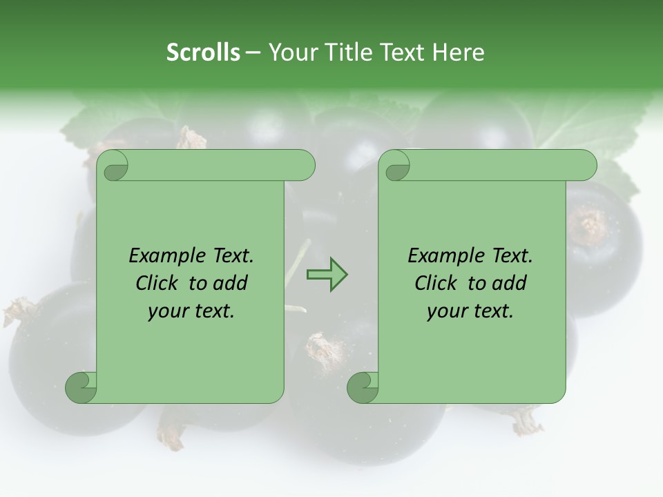 White Berry Food PowerPoint Template