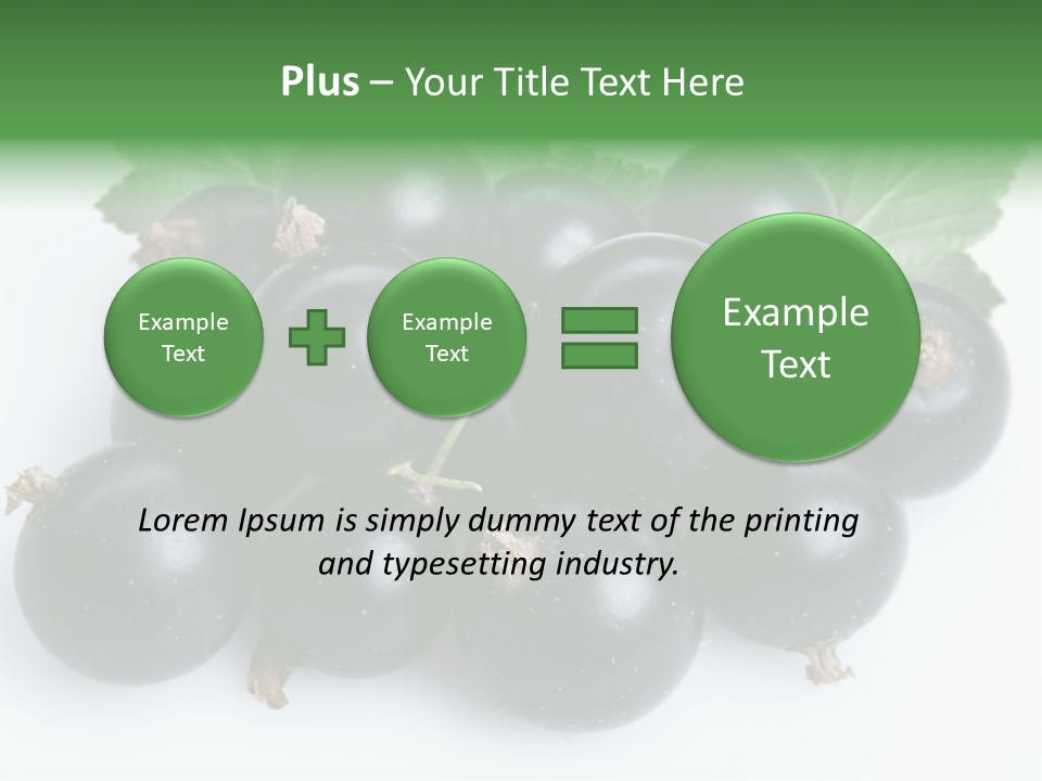 White Berry Food PowerPoint Template