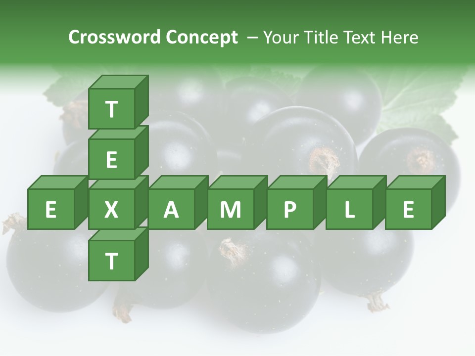 White Berry Food PowerPoint Template