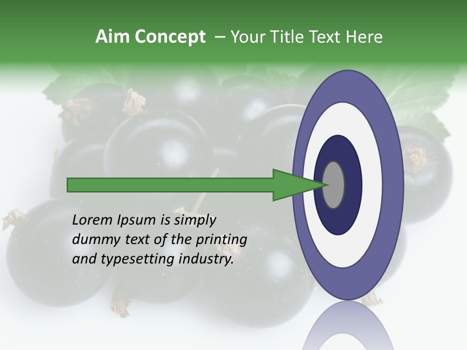 White Berry Food PowerPoint Template