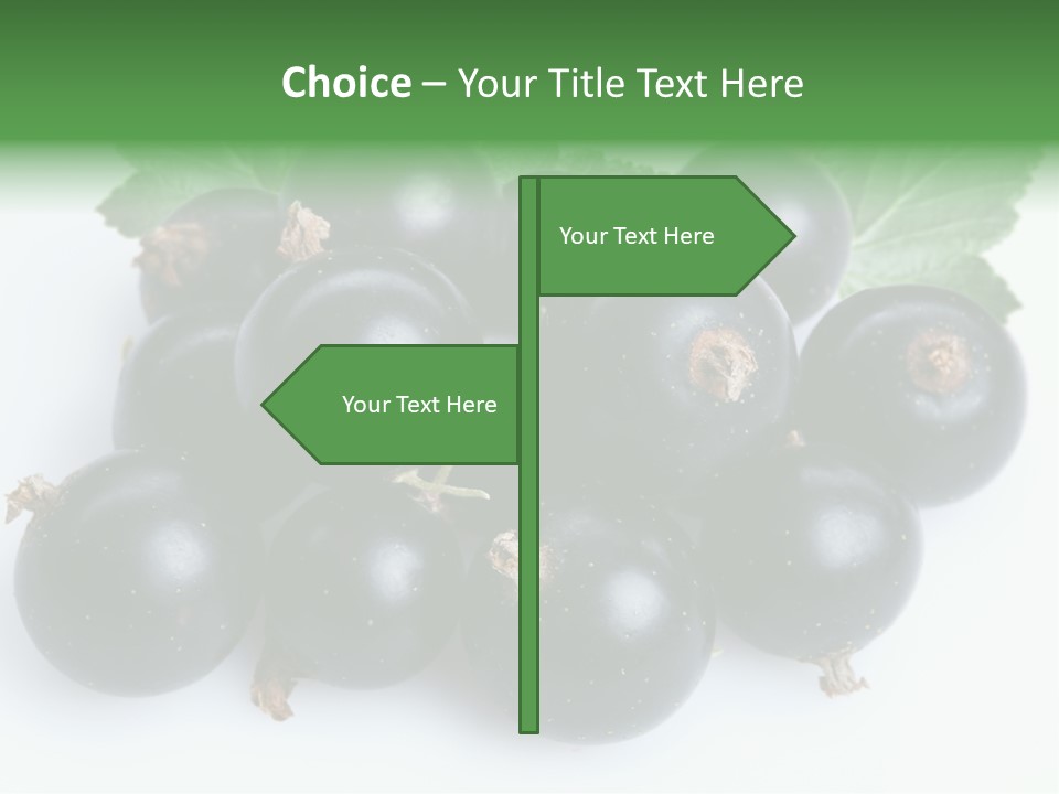 White Berry Food PowerPoint Template