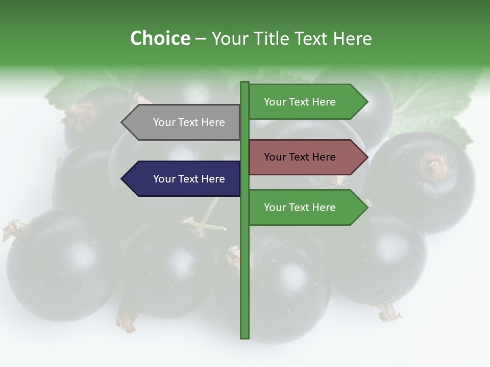 White Berry Food PowerPoint Template