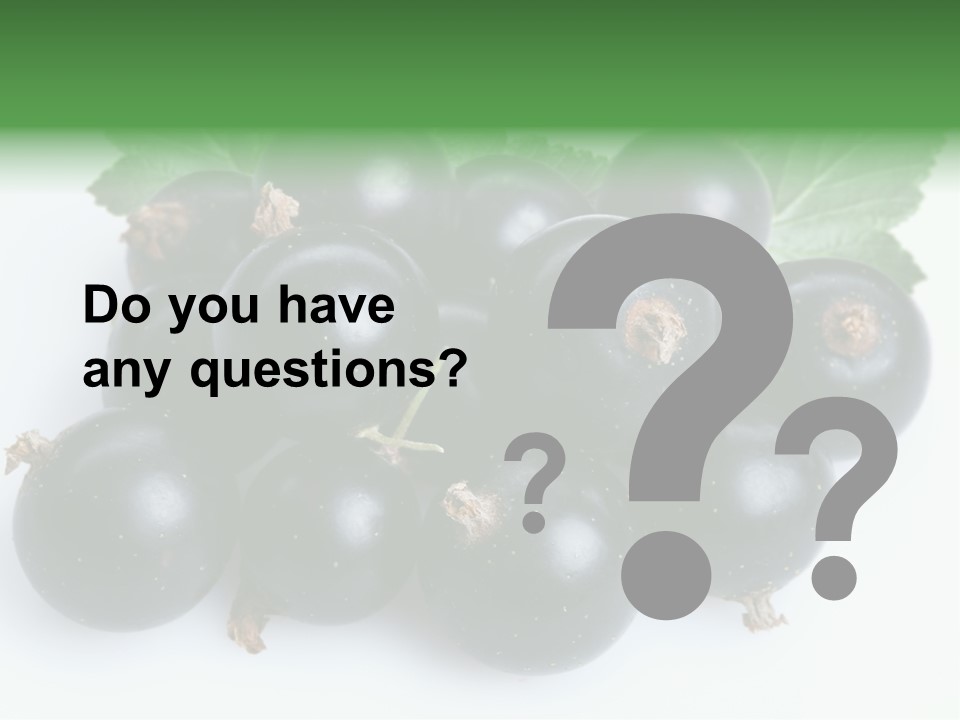 White Berry Food PowerPoint Template