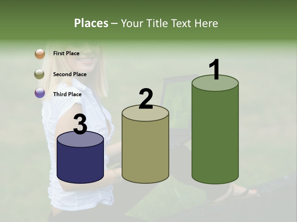 Office Confident Outdoor PowerPoint Template