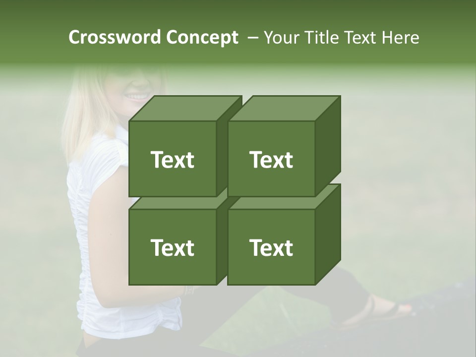 Office Confident Outdoor PowerPoint Template