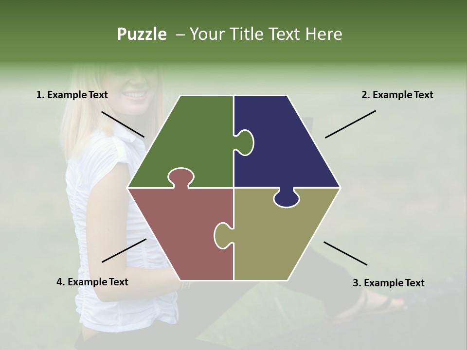 Office Confident Outdoor PowerPoint Template