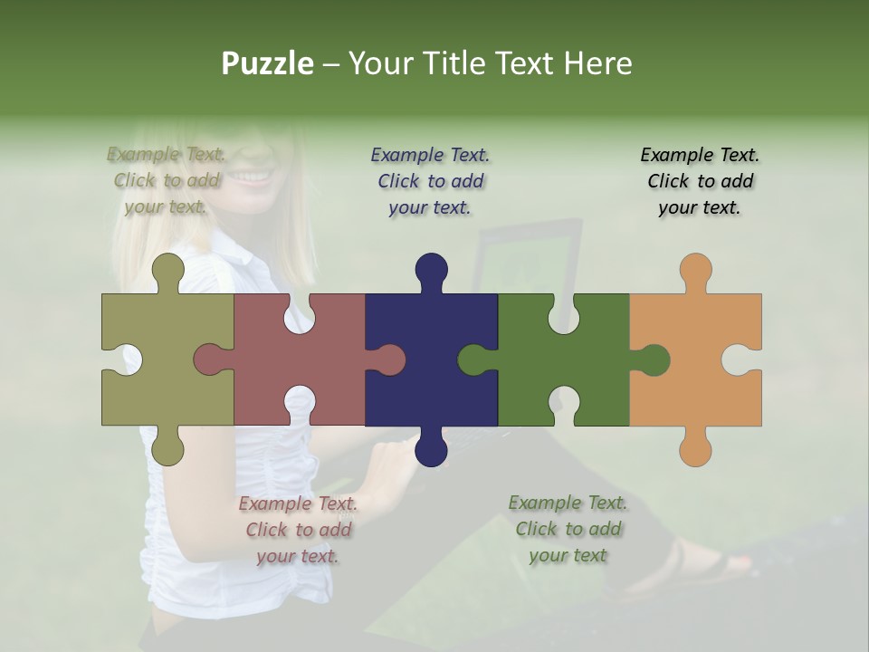 Office Confident Outdoor PowerPoint Template