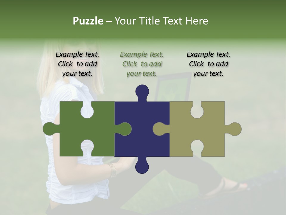 Office Confident Outdoor PowerPoint Template