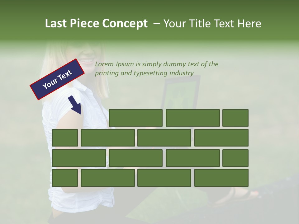 Office Confident Outdoor PowerPoint Template