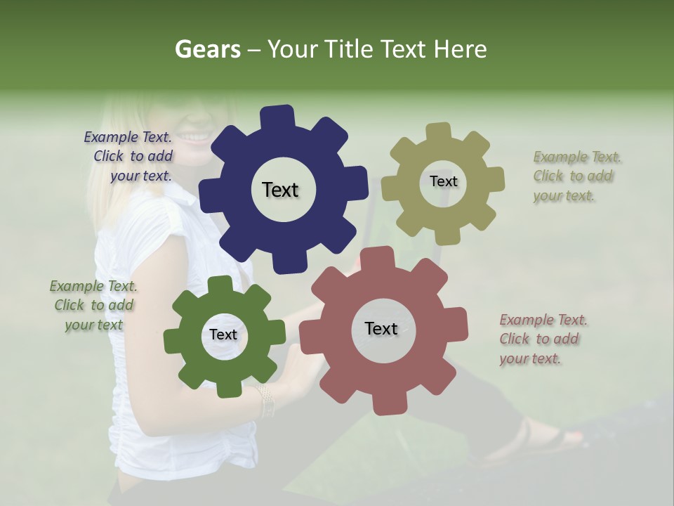 Office Confident Outdoor PowerPoint Template