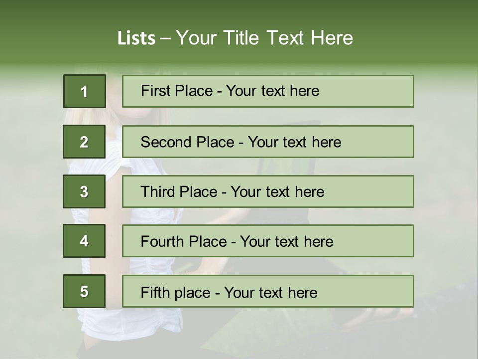 Office Confident Outdoor PowerPoint Template