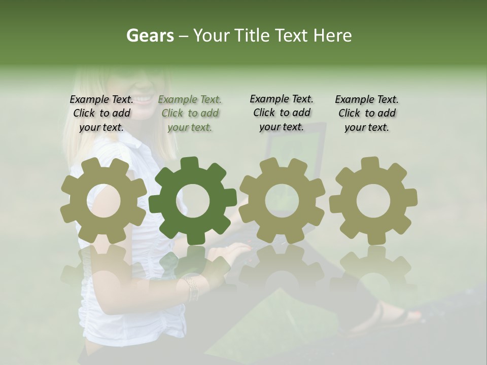 Office Confident Outdoor PowerPoint Template