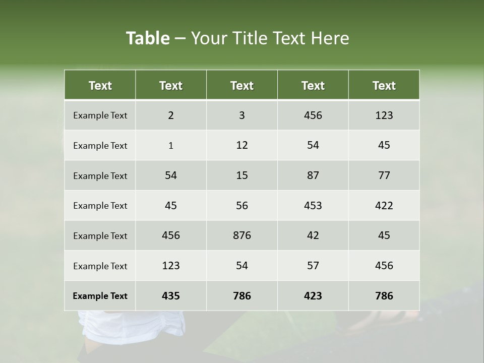 Office Confident Outdoor PowerPoint Template