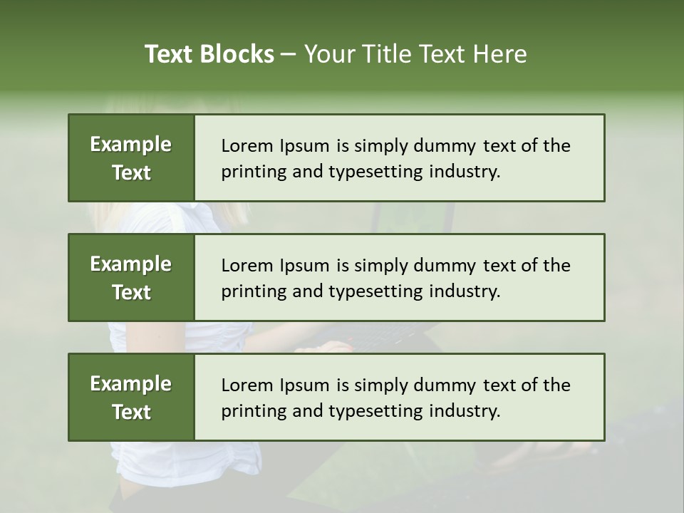 Office Confident Outdoor PowerPoint Template