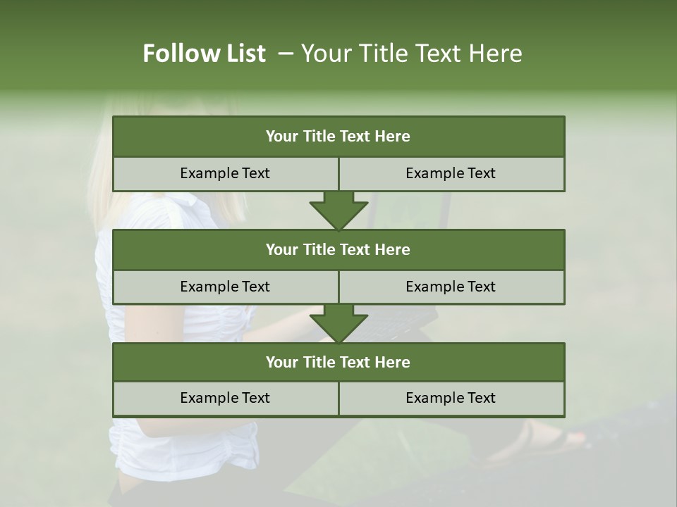 Office Confident Outdoor PowerPoint Template