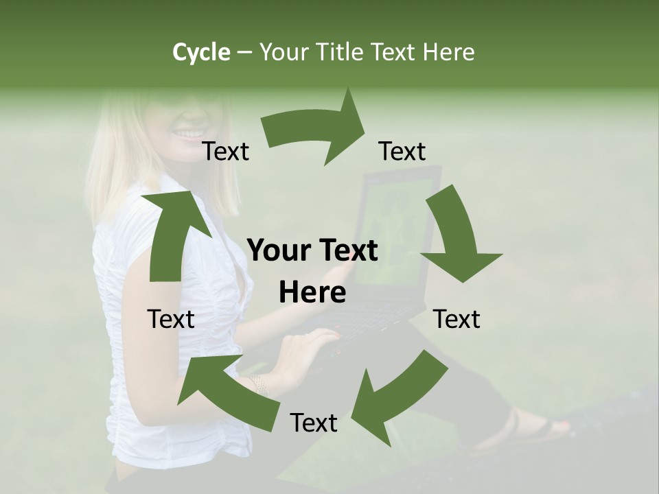 Office Confident Outdoor PowerPoint Template