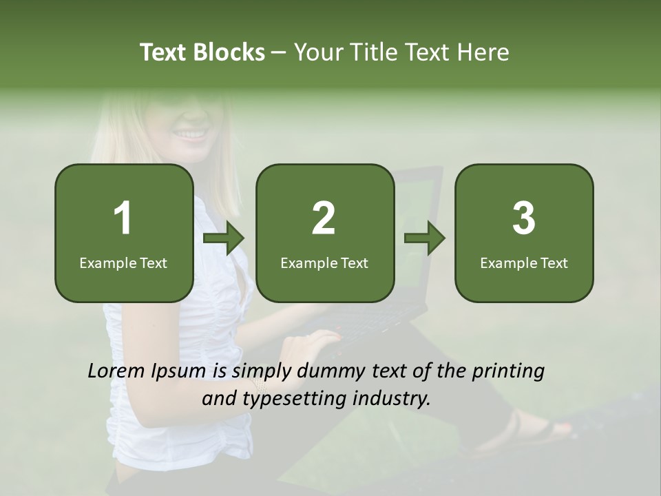 Office Confident Outdoor PowerPoint Template